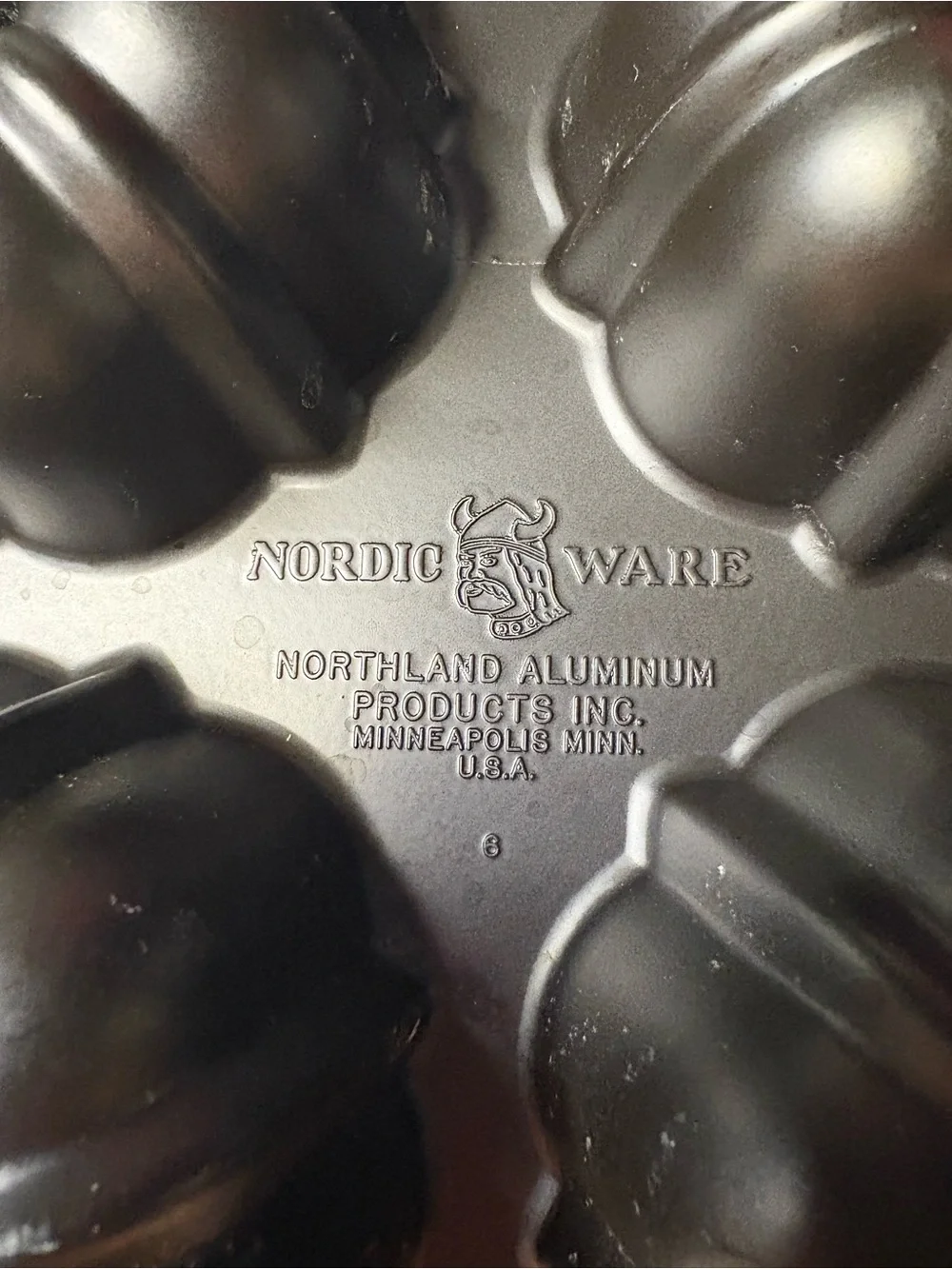 Vintage Nordic Ware Bundt-Lette 6 Cup Mini Bundt Cake Cast Aluminum Baking Pan